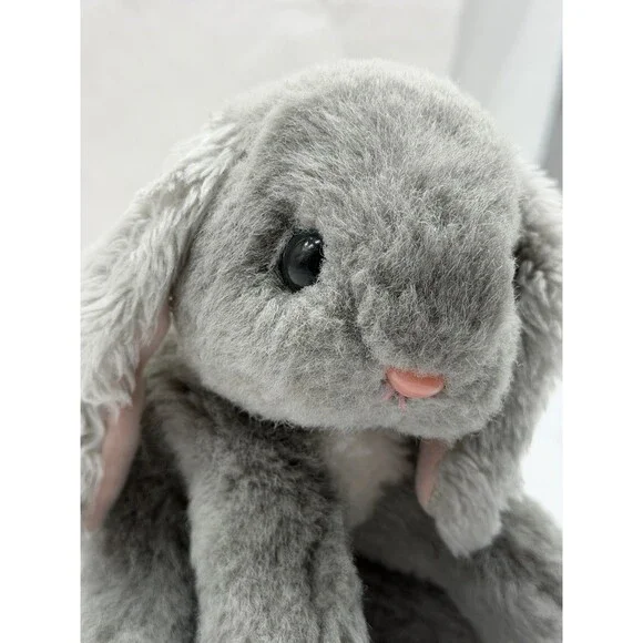 Tyco Bunny Bunny Bunnies Gray 7" Rabbit 1994 Plush Vintage Stuffed Grey Soft Toy - Picture 5 of 11
